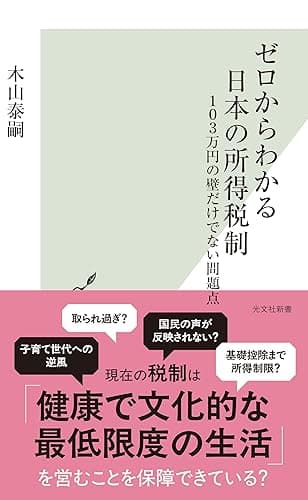 ゼロからわかる日本の所得税制~103万円の壁だけでない問題点~ (光文社新書)