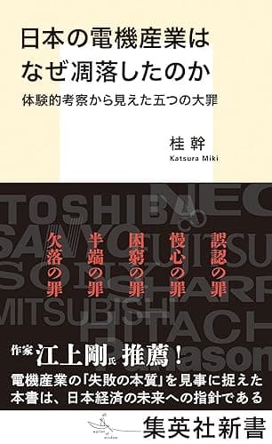 日本の電機産業はなぜ凋落したのか 体験的考察から見えた五つの大罪 (集英社新書)