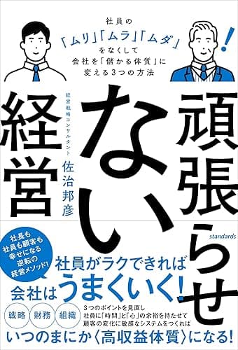 頑張らせない経営(社員の「ムリ」「ムラ」「ムダ」をなくして会社を「儲かる体質」に変える3つの方法)