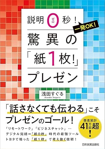 驚異の「紙1枚!」プレゼン 説明0秒! 一発OK!